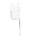 Rick Owens Drkshdw Drkshdw By Rick Owens Woman Tank Top White Size L Cotton