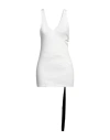 Rick Owens Drkshdw Drkshdw By Rick Owens Woman Tank Top White Size M Cotton