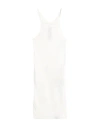 Rick Owens Drkshdw Sleeveless Racerback Asymmetric Hem Top In White