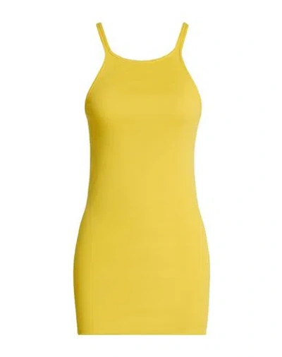 Rick Owens Drkshdw Drkshdw By Rick Owens Woman Tank Top Yellow Size S Cotton