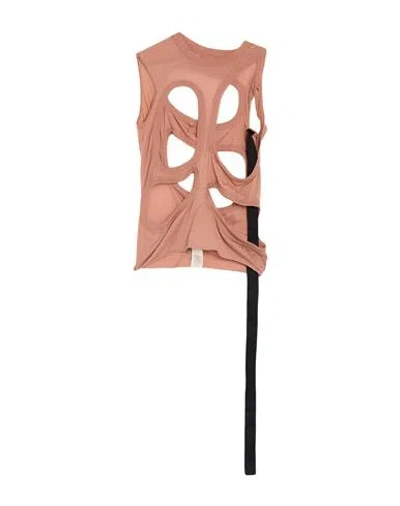 Rick Owens Drkshdw Drkshdw By Rick Owens Woman Tank Top Antique Rose Size S Cotton In Pink
