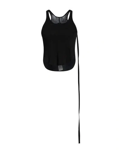 Rick Owens Drkshdw Drkshdw By Rick Owens Woman Top Black Size Xl Cotton In Black