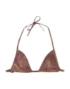 Rick Owens Drkshdw Drkshdw By Rick Owens Woman Top Brown Size Xs Cotton, Polyester, Elastane