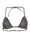 Rick Owens Drkshdw Drkshdw By Rick Owens Woman Top Charcoal Size S Cotton, Polyester, Elastane In Gray