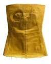 Rick Owens Drkshdw Drkshdw By Rick Owens Woman Top Marigold Size S Cotton, Polyester, Elastane In Yellow
