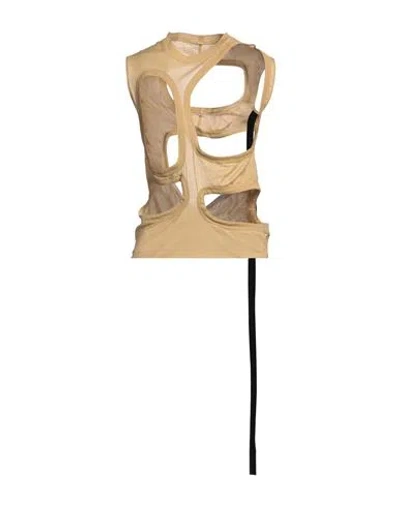Rick Owens Drkshdw Drkshdw By Rick Owens Woman Top Sand Size S Cotton In Beige