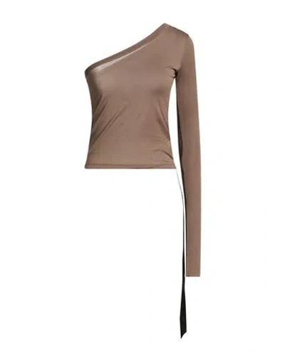 Rick Owens Drkshdw Drkshdw By Rick Owens Woman Top Taupe Size S Cotton In Neutral