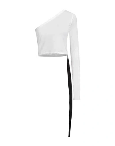 Rick Owens Drkshdw Drkshdw By Rick Owens Woman Top White Size L Cotton
