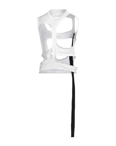 Rick Owens Drkshdw Drkshdw By Rick Owens Woman Top White Size S Cotton In White