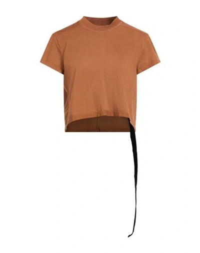 Rick Owens Drkshdw Drkshdw By Rick Owens Woman T-shirt Tan Size L Cotton In Brown