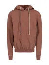 Rick Owens Drkshdw Hooded Sweatshirt With Ribbed Cuffs And Hem