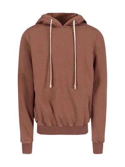 RICK OWENS DRKSHDW DRKSHDW BY RICK OWENS ZIP-UP HOODIE – BROWN