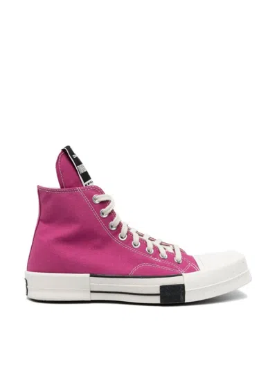 Rick Owens Drkshdw Drkshdw + Converse Turbodrk Hi Sneakers In Pink