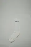 Rick Owens Drkshdw Drkshdw Knee High Socks In White
