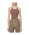 Rick Owens Drkshdw Drkshdw Organic-cotton Tank Top In Nude