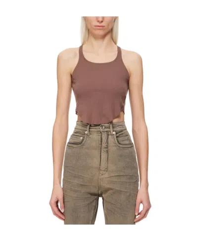 Rick Owens Drkshdw Drkshdw Organic-cotton Tank Top In Nude