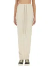 Rick Owens Drkshdw Drkshdw By Rick Owens Woman Maxi Skirt Beige Size S Cotton In White