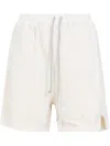 Rick Owens Drkshdw Drkshdw By Rick Owens Asymmetric Hem Button Zip Long Boxers In White
