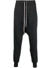 Rick Owens Drkshdw Drop-crotch Drawstring Track Pants In Grey