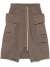 Rick Owens Drkshdw Shorts Mit Tiefem Schritt In Braun