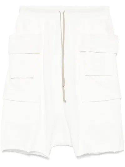Rick Owens Drkshdw Shorts Mit Tiefem Schritt In Weiss