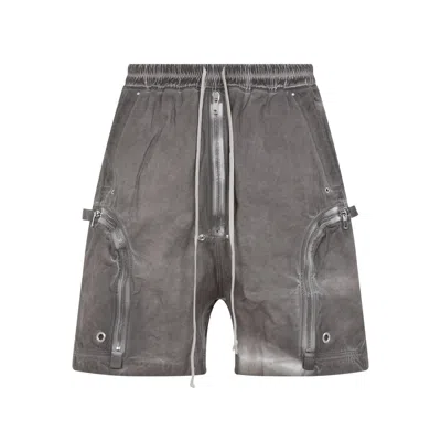 Rick Owens Drkshdw Bauhaus Drawstring Shorts In Brown