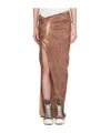 Rick Owens Drkshdw Brown Edfu Denim Maxi Skirt In Brown