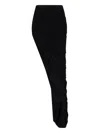 Rick Owens Drkshdw Soft Edefu Skirt Long In Black  