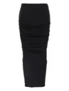 Rick Owens Drkshdw Edfu Elastic-waistband Maxi Skirt In Black