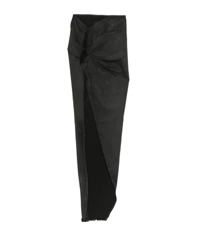 Rick Owens Drkshdw Edfu Maxi Skirt In Black