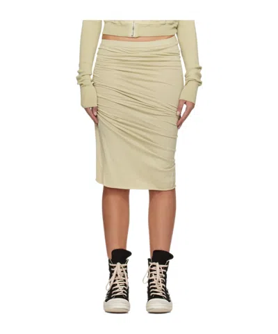 Rick Owens Drkshdw Edfu Pleated Skirt In Gray