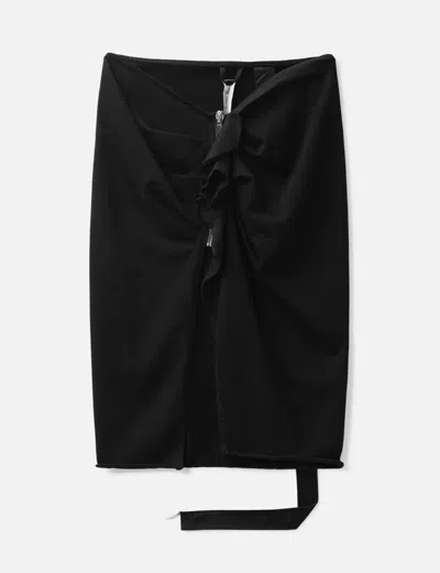 Rick Owens Drkshdw Edfu Skirt In Black