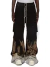 Rick Owens Drkshdw Black Porterville Double Jumbo Belas Cargo Pants In Black