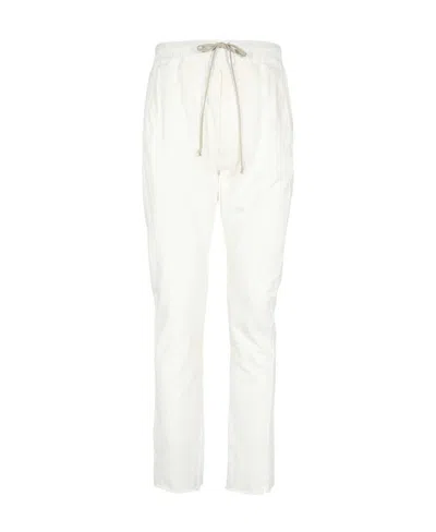 Rick Owens Drkshdw Elastic Casual Trousers In White