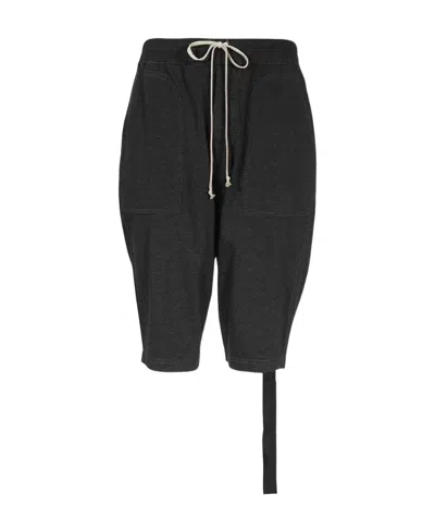 Rick Owens Drkshdw Elastic Shorts In Black