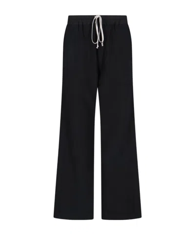 Rick Owens Drkshdw Elastic Waist Casual Pants In Black