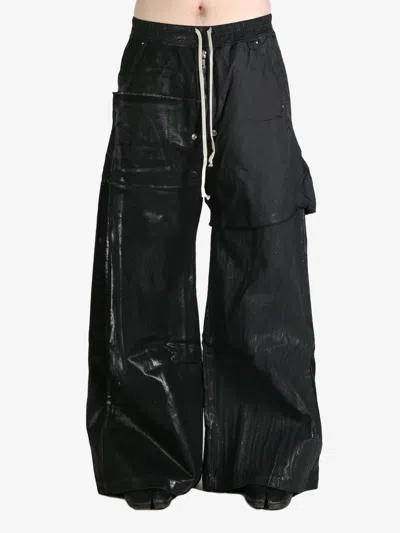 Rick Owens Drkshdw Elastic Waist Casual Pants In Black