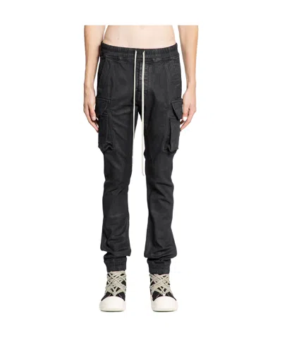 Rick Owens Drkshdw Elastic Waist Casual Pants In Black