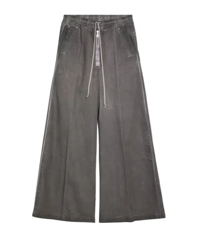 Rick Owens Drkshdw Elastic Waist Casual Pants In Black