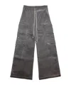 Rick Owens Drkshdw Elastic Waist Casual Pants In Gray