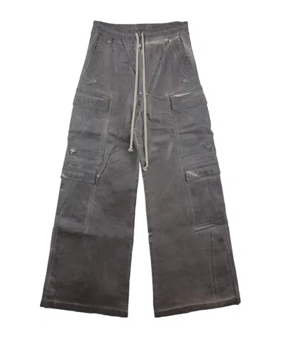 Rick Owens Drkshdw Elastic Waist Casual Pants In Gray