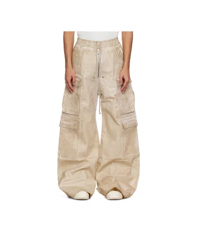 RICK OWENS DRKSHDW ELASTIC WAIST DENIM OVERALLS