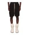 Rick Owens Drkshdw Elastic Waist Shorts In Black