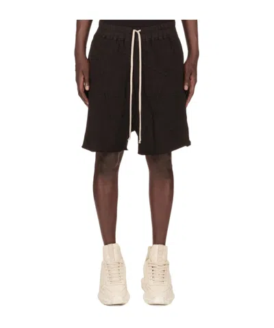 Rick Owens Drkshdw Elastic Waist Shorts In Black