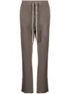 RICK OWENS DRKSHDW ELASTICATED-WAIST COTTON TROUSERS