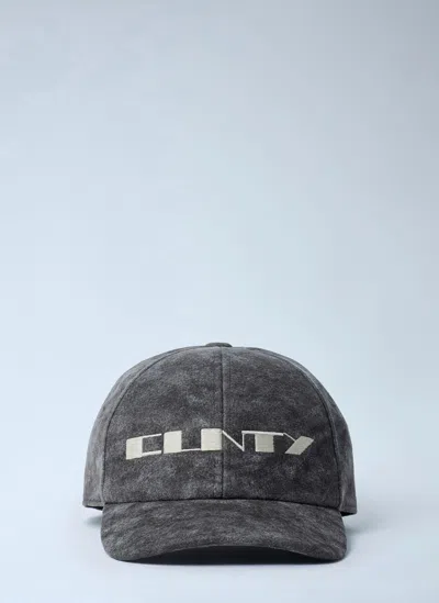 Rick Owens Drkshdw Embroidered Baseball Cap In Brown