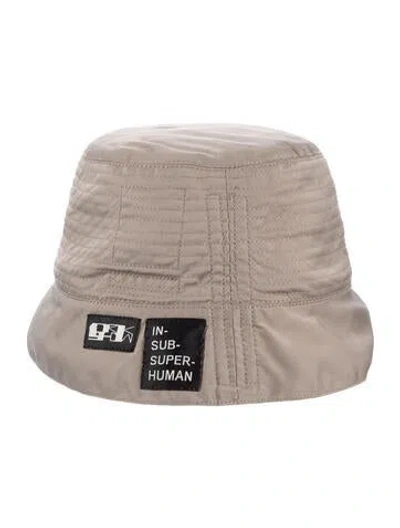 Pre-owned Rick Owens Drkshdw Embroidered Logo Bucket Hat In Neutrals