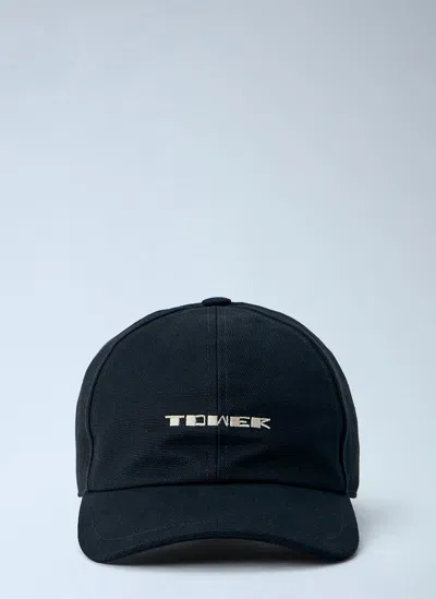 Rick Owens Drkshdw Embroidered Logo Cap In Blue