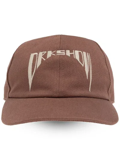 RICK OWENS DRKSHDW EMBROIDERED-LOGO CAP