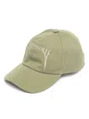 Rick Owens Drkshdw Embroidered Logo Cap In Green